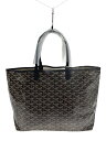 【中古】GOYARD◆サンルイPM/トートバッグ/PVC/BLK/総柄【バッグ】