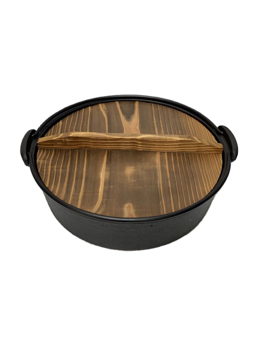 【中古】南部鉄器◆すき焼き鍋/ブラック【キッチン用品】