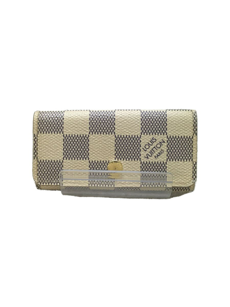 【中古】LOUIS VUITTON◆ミュルティクレ4_ダミエ・アズール_WHT/PVC/WHT/メンズ【服飾雑貨他】
