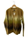 【中古】Needles◆Mohair Cardigan Zigzag/S/モヘア/イエロー/総柄/LQ274【メンズウェア】(4)