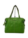 【中古】kate spade new york◆ハンドバッグ/レザー/GRN/無地【バッグ】