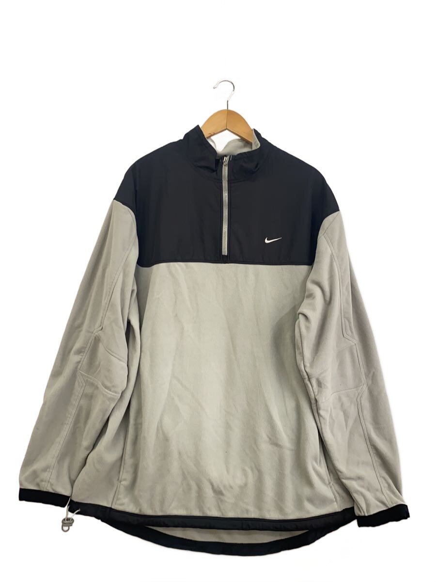 【中古】NIKE◆フリースジャケット/XXL/ポリエステル/GRY【メンズウェア】