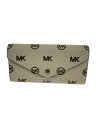 【中古】MICHAEL KORS◆長財布/レザー/クリーム/総柄/レディース/AV-2309【服飾雑貨他】