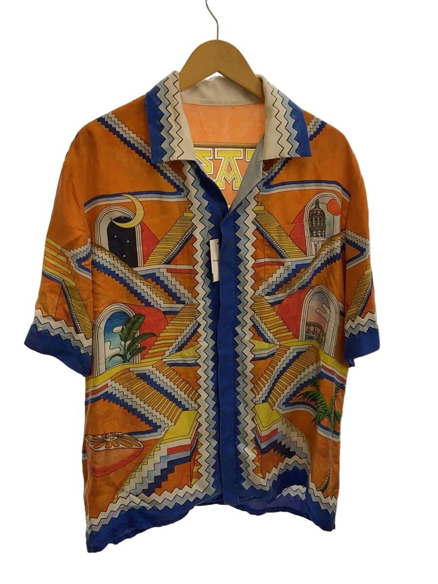 【中古】CASABLANCA◆23SS/EscalierInfini SilkShirt/アロハシャツ/--/シルク/マルチカラー【メンズウェア】