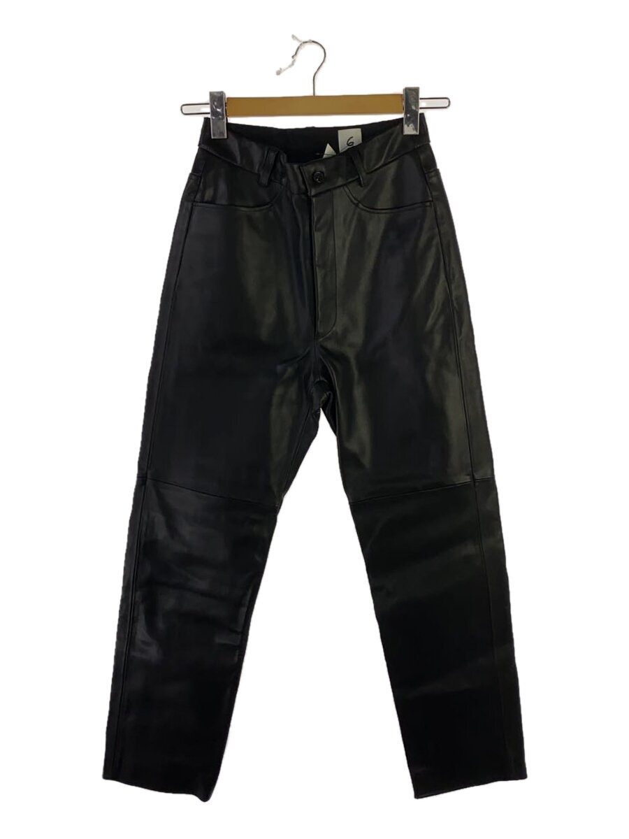 Leather - 【中古】6(ROKU) BEAUTY & YOUTH UNITED ARROWS◆ボトム/--/牛革/BLK/8614-199-0493//【レディースウェア】