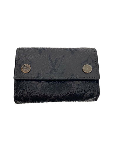 【中古】LOUIS VUITTON◆ディスカバリーコンパクトウォレット_モノグラム・エクリプス_グリ/PVC/ブラック/総柄/メンズ【服飾雑貨他】 【中古】LOUIS VUITTON◆ディスカバリーコンパクトウォレット_モノグラム・エクリプス_グリ/PVC/ブラック/総柄/メンズ【服飾雑貨他】