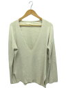 【中古】TODAYFUL◆セーター(薄手)/FREE/コットン/ベージュ/無地/12020518/Washed Vneck Knit/【レディースウェア】