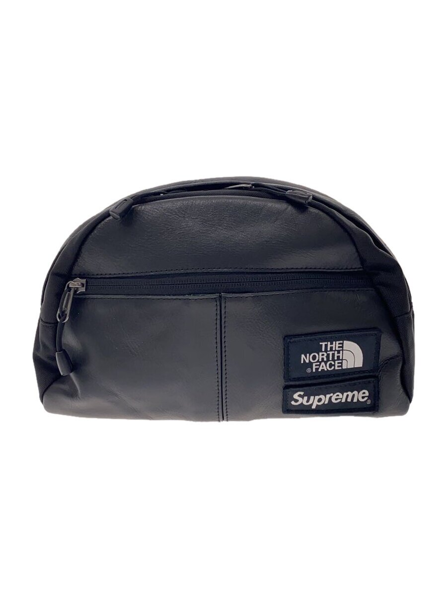 SUPREME - 【中古】Supreme◆17AW/ウエストバッグ/レザー/BLK/無地/NF0A3G72//【バッグ】