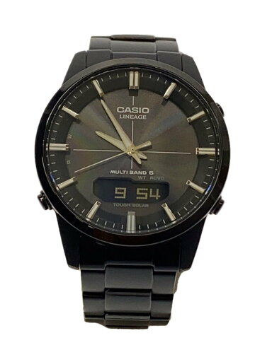 【中古】CASIO◆ソーラー腕時計_その他/デジアナ/ステンレス/BLK/BLK【服飾雑貨他】 【中古】CASIO◆ソーラー腕時計_その他/デジアナ/ステンレス/BLK/BLK【服飾雑貨他】