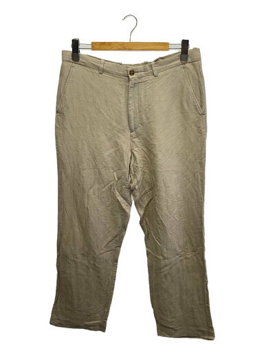 【中古】PERRY ELLIS◆00s/スラックスパンツ/34/リネン/ベージュ【メンズウェア】 【中古】PERRY ELLIS◆00s/スラックスパンツ/34/リネン/ベージュ【メンズウェア】