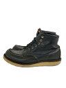 【中古】RED WING◆ブーツ/27cm/ブラック/レザー/9075/MOC TOE CLASSIC【シューズ】