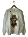 【中古】JERZEES◆90s/スウェット/XL/コットン/CRM/無地【メンズウェア】