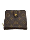 【中古】LOUIS VUITTON◆コンパクト・ジップ_モノグラム・キャンバス_BRW/PVC/BRW/レディース【服飾雑貨他】(4)