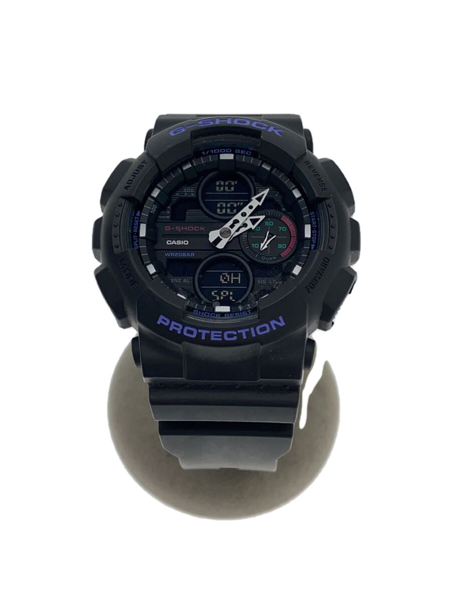 【中古】CASIO◆クォーツ腕時計_G-SHOCK/デジアナ/--/BLK/BLK//【服飾雑貨他】
