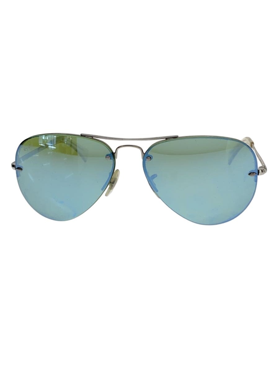 【中古】Ray-Ban◆サングラス/--/SLV/BLU/メンズ/RB3449//【服飾雑貨他】