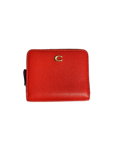 【中古】COACH◆2つ折り財布/ビルフォールドウォレット/レザー/RED/無地/レディース/CD717【服飾雑貨他】 【中古】COACH◆2つ折り財布/ビルフォールドウォレット/レザー/RED/無地/レディース/CD717【服飾雑貨他】