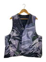 【中古】prasthana◆ベスト/M/ポリエステル/BLK/P-1504001/reversible padding vest【メンズウェア】