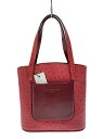 【中古】DE BOISSY/トートバッグ/レザー/RED【バッグ】