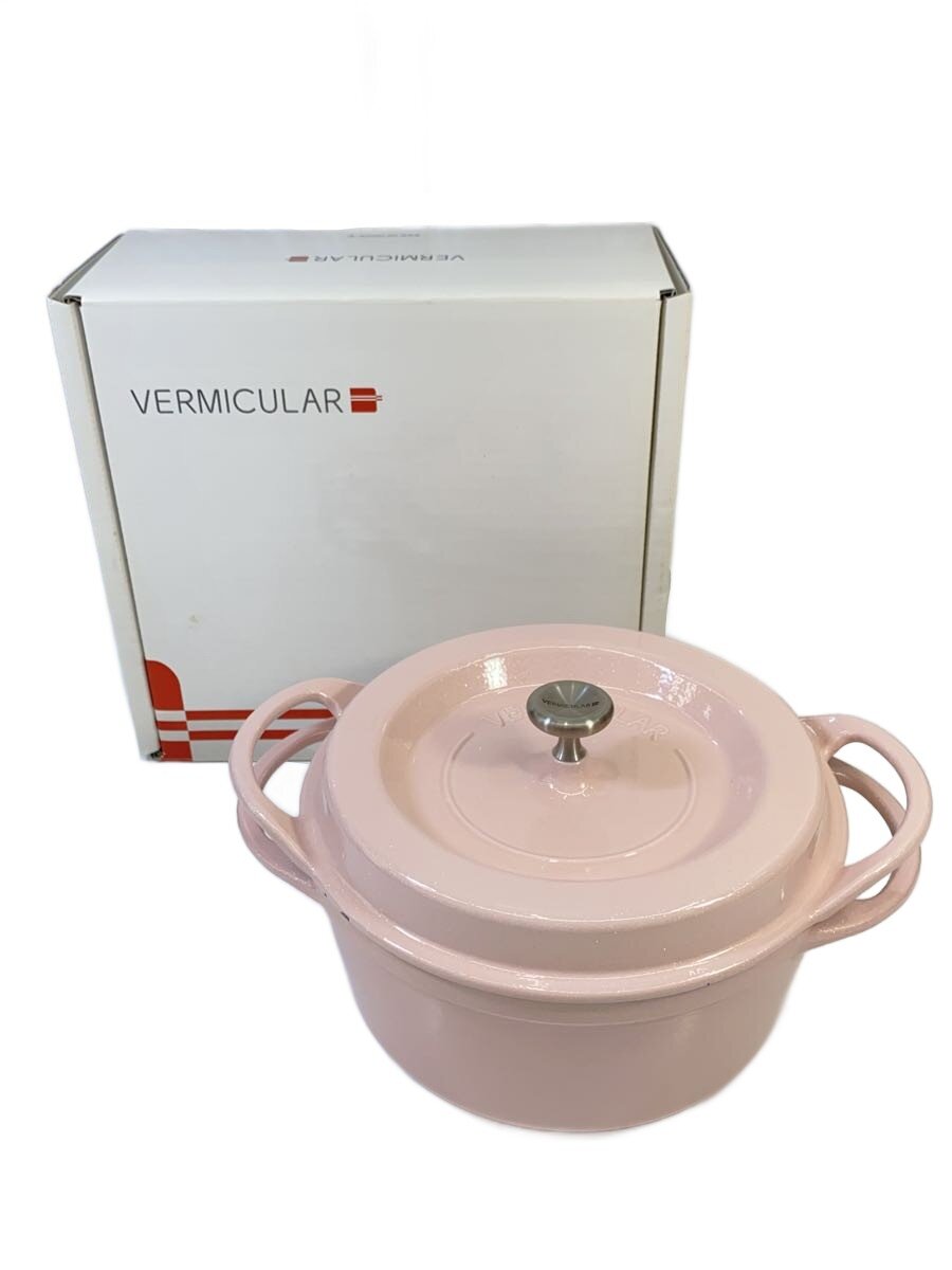 【中古】Vermicular◆鍋/サイズ:18cm/PNK/OVEN POT ROUND #18【キッチン用品】