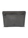 【中古】LANVIN en Bleu◆セカンドバッグ/レザー/GRY【バッグ】
