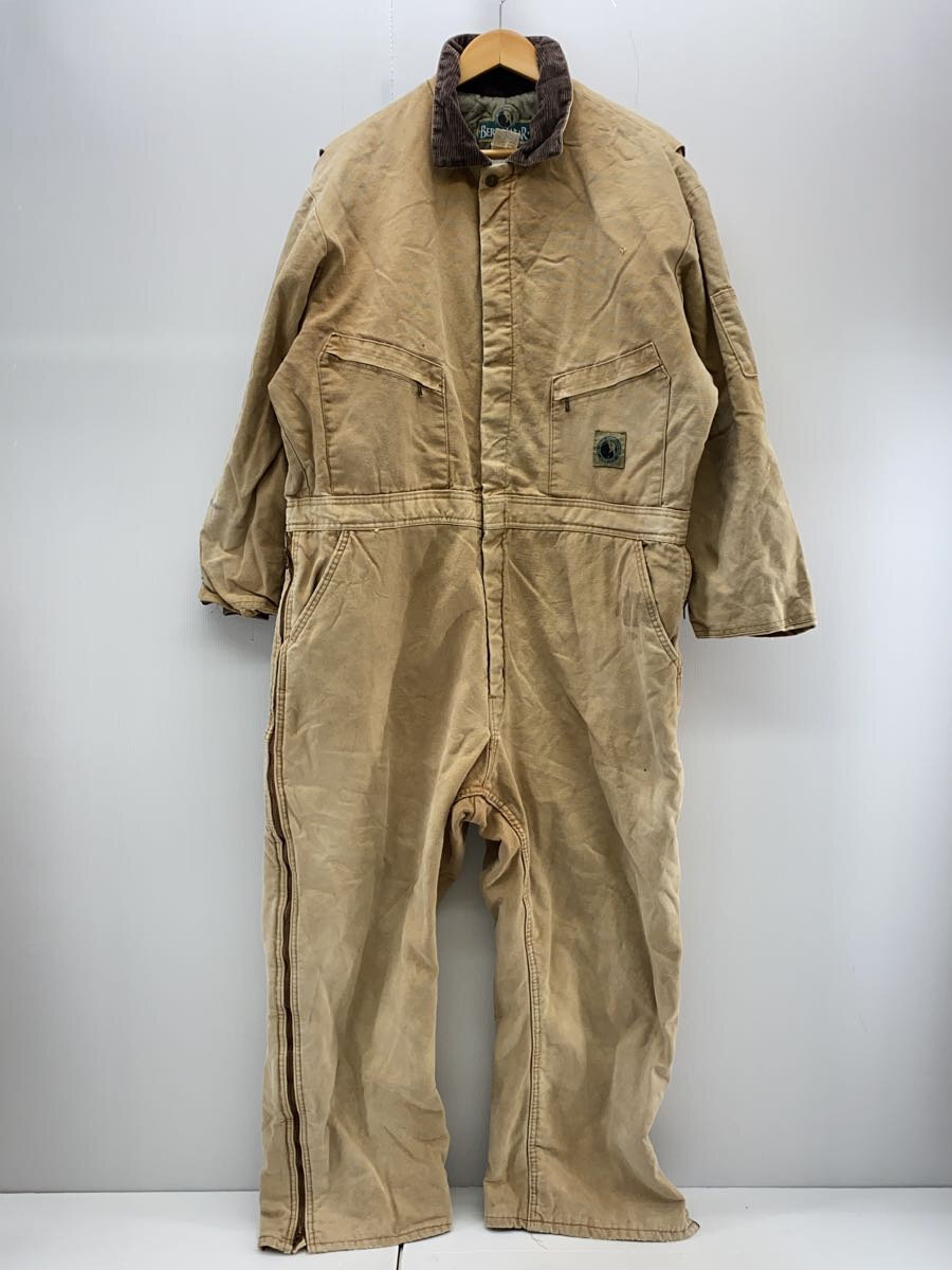 【中古】60-70S/GRIPPERジップ/BERCO WEAR/オールインワン/XXL/コットン/BEG//【メンズウェア】