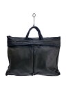 【中古】PORTER◆全体的にダメージ有り/バッグ/レザー/BLK//【バッグ】