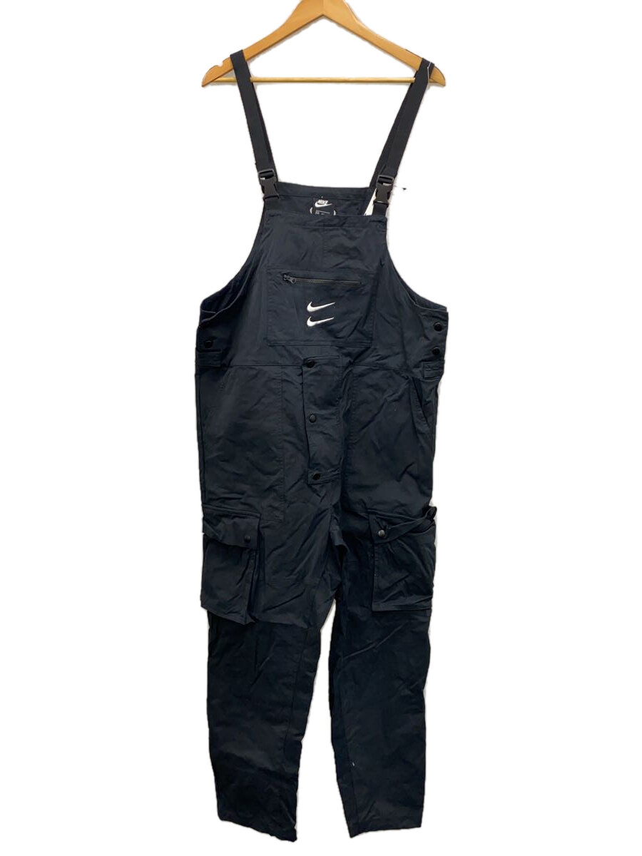 【中古】NIKE◆SWOOSH OVERALLS/XL/コットン/BLK/CU3897-010【メンズウェア】