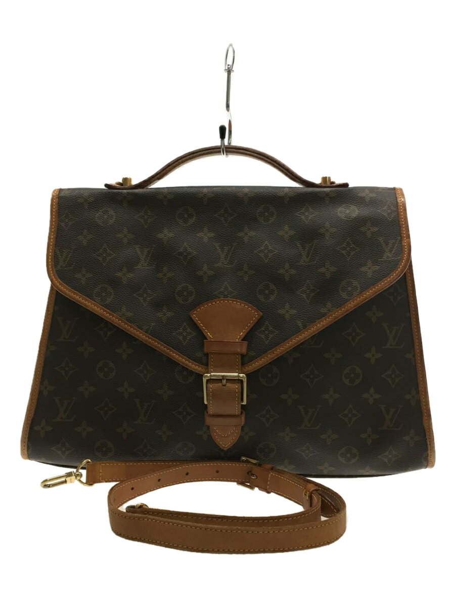 【中古】LOUIS VUITTON◆ビバリー_モノグラム_BRW/PVC/BRW【バッグ】