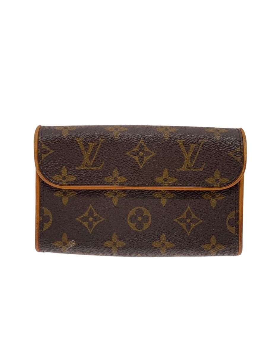 【中古】LOUIS VUITTON◆ポシェット・フロランティーヌ_モノグラム・キャンバス/PVC/ブラウン/総柄/モノグラム【バッグ】