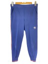 【中古】adidas◆70s-/デサント製/トラックパンツ/ジョガーパンツ/ジャージ/ボトム/--/ポリエステル/NVY【レディースウェア】