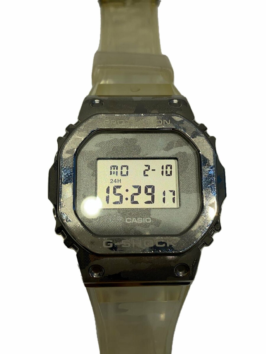 【中古】CASIO◆5600 SERIES/クォーツ腕時計_G-SHOCK/デジタル/ラバー/GM-5600SCM-1JF【服飾雑貨他】
