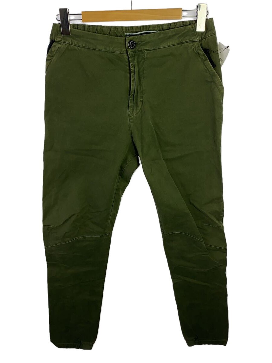 【中古】STONE ISLAND◆TYPE RE-T/テーパードパンツ/30/コットン/カーキ/裾ゴム/ジッパーフライ/6715318LN//【メンズウェア】