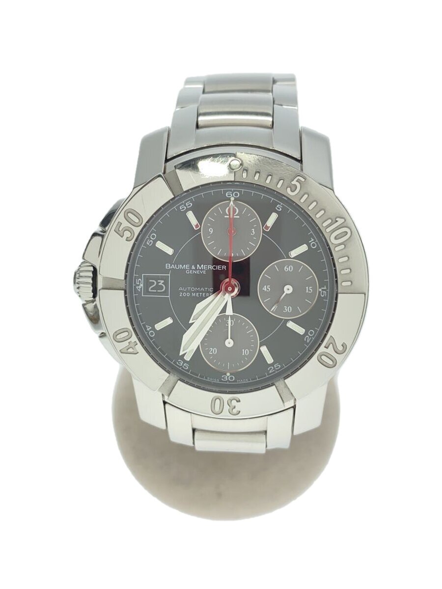 【中古】BAUME&MERCIER◆自動巻腕時計/ケープランド/Sクロノ/レフトハンド/MOA08431/20240424日差-//【服飾雑貨他】