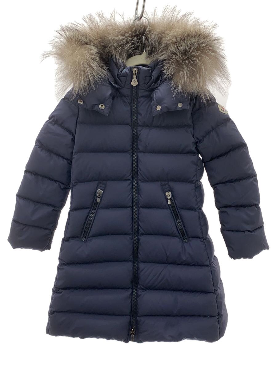 【中古】MONCLER◆コート/110cm/ナイロン/NVY/無地【キッズ】