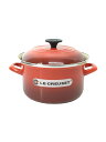 【中古】LE CREUSET◆鍋/RED/EOS/キャセロール/ホーロー/20cm【キッチン用品】