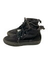 【中古】Y’s◆ハイカットスニーカー/--/BLK【シューズ】(4)