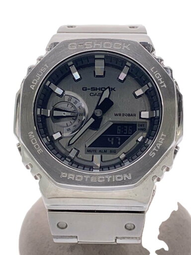 【中古】CASIO◆クォーツ腕時計/アナログ/--/BLK/SLV/ーー/GM-2100【服飾雑貨他】 【中古】CASIO◆クォーツ腕時計/アナログ/--/BLK/SLV/ーー/GM-2100【服飾雑貨他】
