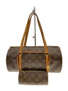 【中古】LOUIS VUITTON◆2)パピヨン30_モノグラム・キャンバス_BRW/PVC/BRW【バッグ】