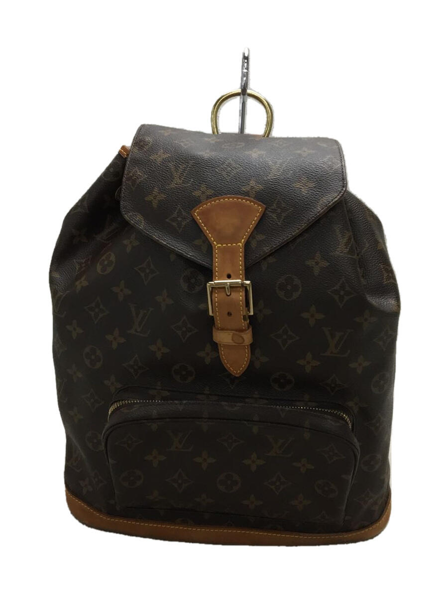 【中古】LOUIS VUITTON◆モンスリ_モノグラム/M51135/リュック/ルイヴィトン【バッグ】