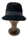 【中古】THE FLAT HEAD◆バケットハット/M/コットン/BLK/メンズ【服飾雑貨他】