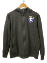 【中古】UMBRO◆ジップパーカー/M/ポリエステル/BLK/無地/UEUTJF21UG/アンブロ【メンズウェア】
