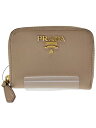【中古】PRADA◆コインケース/レザー/BEG/無地/レディース/1MM268/角擦れ使用感有【服飾雑貨他】(4)