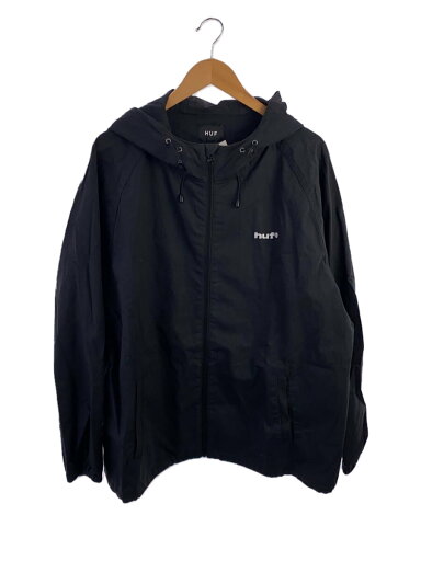 【中古】HUF◆ジャケット/XXL/コットン/BLK/無地【メンズウェア】 【中古】HUF◆ジャケット/XXL/コットン/BLK/無地【メンズウェア】