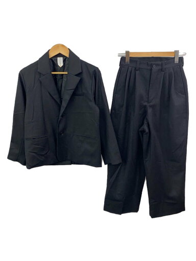 【中古】EEL◆セットアップ/--/ウール/BLK/無地【メンズウェア】 【中古】EEL◆セットアップ/--/ウール/BLK/無地【メンズウェア】