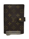 【中古】LOUIS VUITTON◆手帳カバー[仕入]/レザー/BRW/総柄/レディース/R20005【服飾雑貨他】