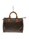 【中古】LOUIS VUITTON◆1)スピーディ30_モノグラム・キャンバス_BRW/PVC/BRW【バッグ】