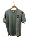【中古】STUSSY◆80s USA製/8ボール_両面プリントTシャツ/XL/ブルー/フェード/汚れ有//【メンズウェア】