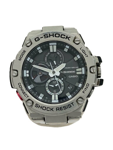 【中古】CASIO◆ソーラー腕時計・G-SHOCK/アナログ/ステンレス/BLK/SLV/GST-B100D-1AJF//【服飾雑貨他】 【中古】CASIO◆ソーラー腕時計・G-SHOCK/アナログ/ステンレス/BLK/SLV/GST-B100D-1AJF//【服飾雑貨他】