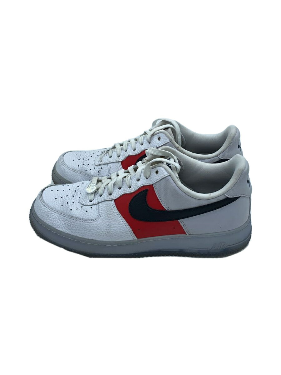 【中古】NIKE◆AIR FORCE 1 07 LV8 EMB_エアフォース 1 07 LV8 EMB/26.5cm/WHT【シューズ】