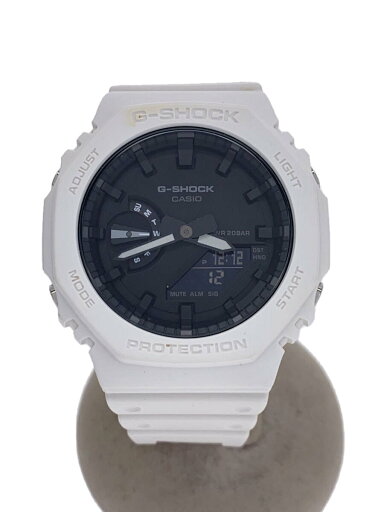 【中古】CASIO◆クォーツ腕時計_G-SHOCK/アナログ/ラバー/BLK/WHT/SS【服飾雑貨他】 【中古】CASIO◆クォーツ腕時計_G-SHOCK/アナログ/ラバー/BLK/WHT/SS【服飾雑貨他】
